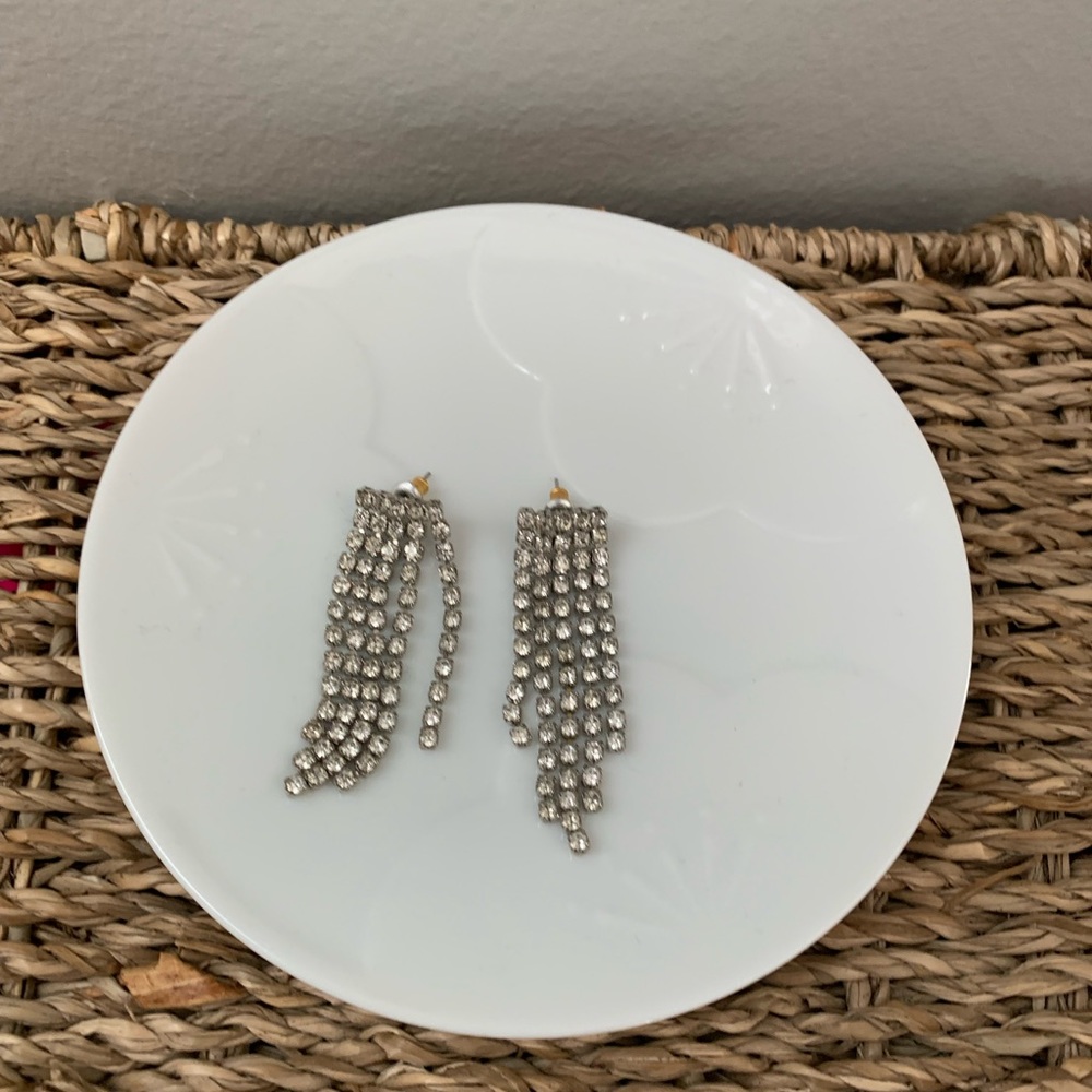 Long Rhinestone Earrings
